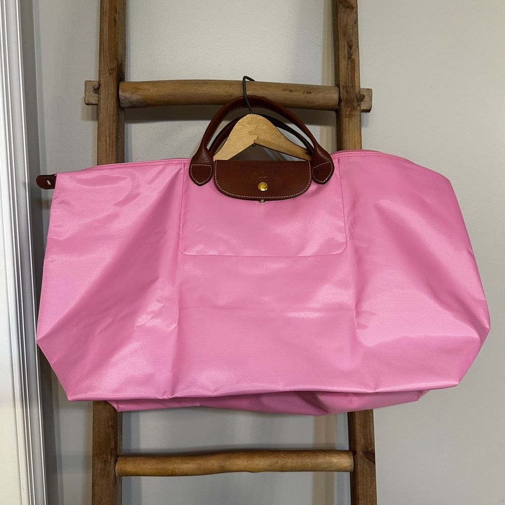 New Longchamp Le Pliage Original XL Pink Travel Bag 🩷🩷🩷in Excellent Condition - Picture 9 of 15